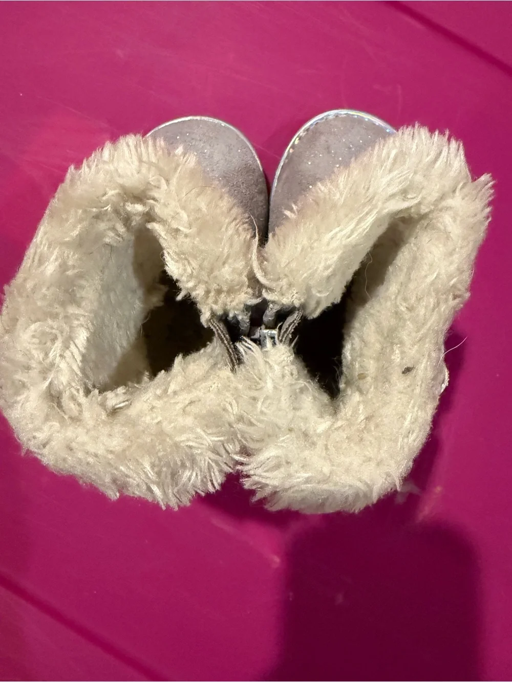 Girls' Sparkle Faux-Fur Winter Boots - White